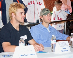 Josh Reddick and Daniel Bard in January 2009 - Photo by Kelly O'Connor/sittingstill.net and used with permission