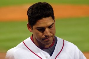 Don't be sad, Jacoby, you guys are in!!!  (Photo taken by me on Monday when just about all the Sox looked like this!)