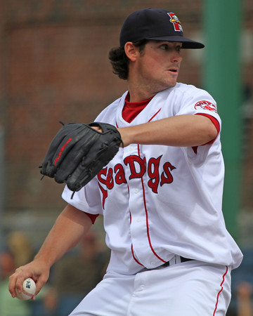 This is Eammon Portice.  A 25 year-old pitcher on the Portland SeaDogs.  The SeaDogs play at 1pm today and I figured a picture of Eammon was as good a way as any to let folks know that.  Photo courtesy of Kelly O'Connor/sittingstill.net and used with permisison.