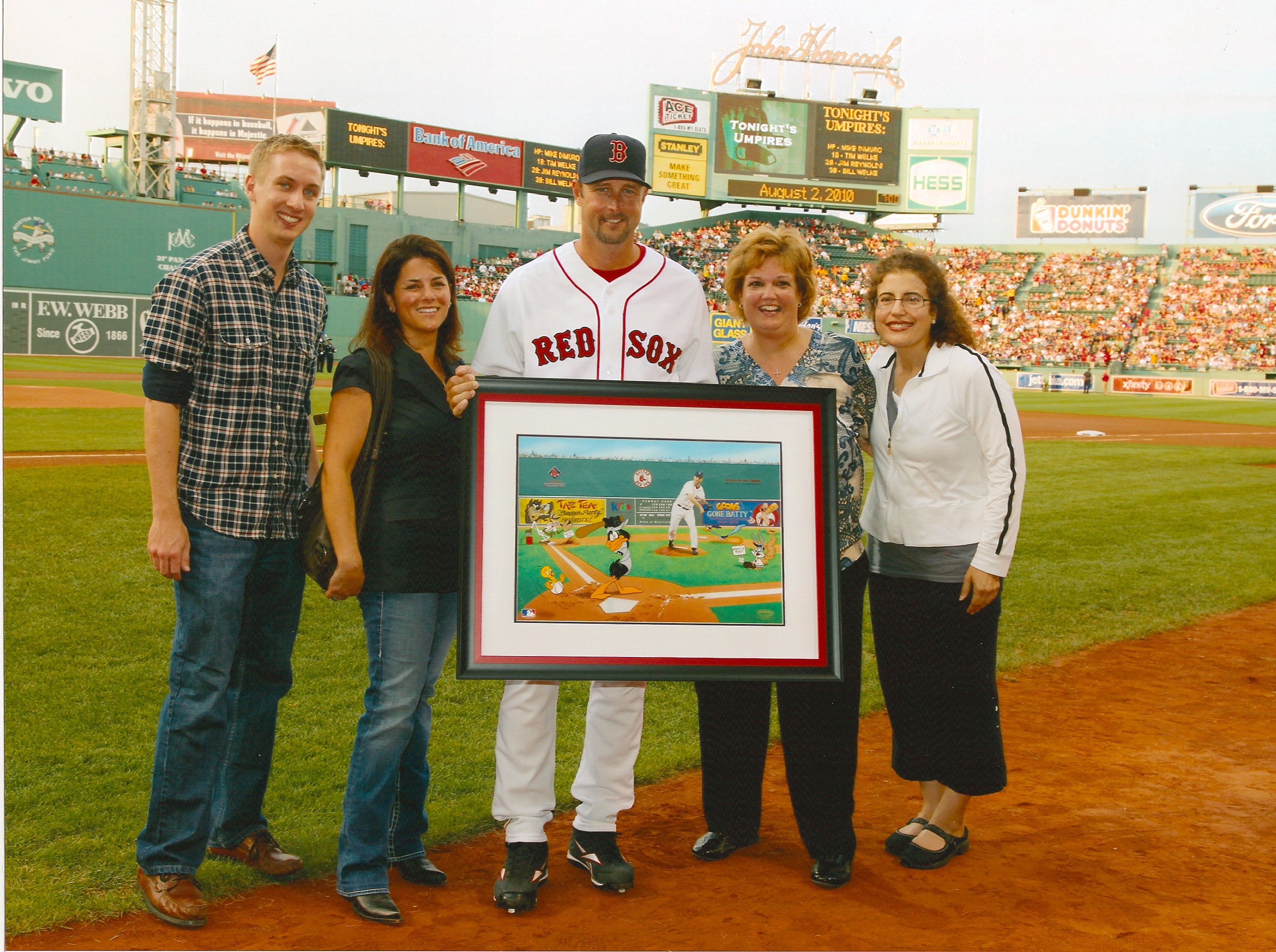 The presentation at Fenway Park on August 2nd